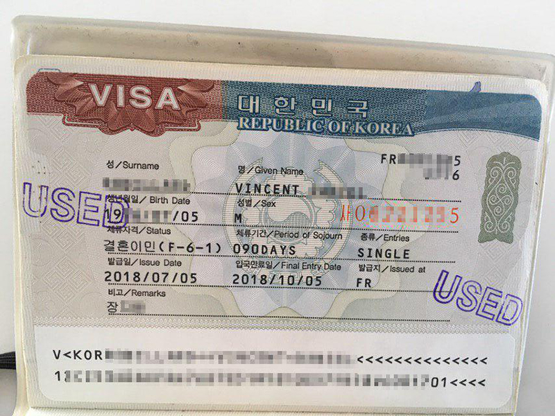 Visa kết hôn Hàn Quốc có thời hạn khá ngắn
